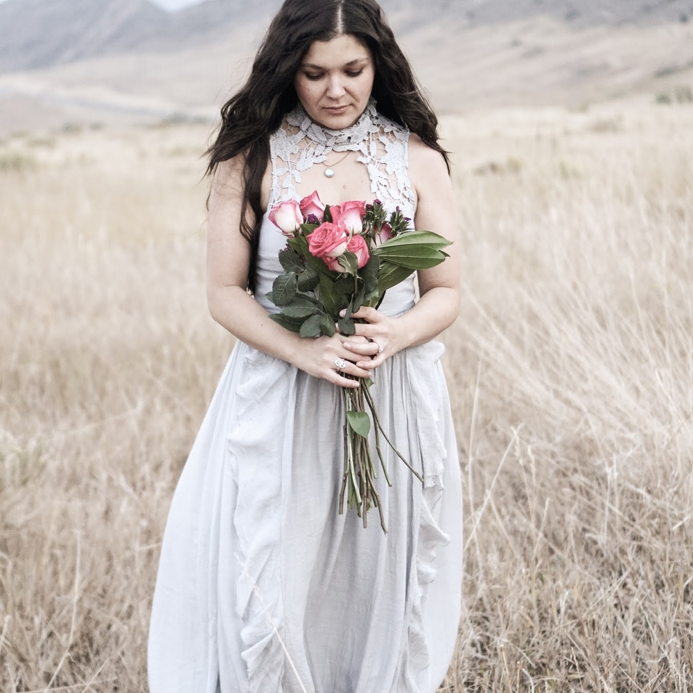 Elegant Blue Lace Women's Dress